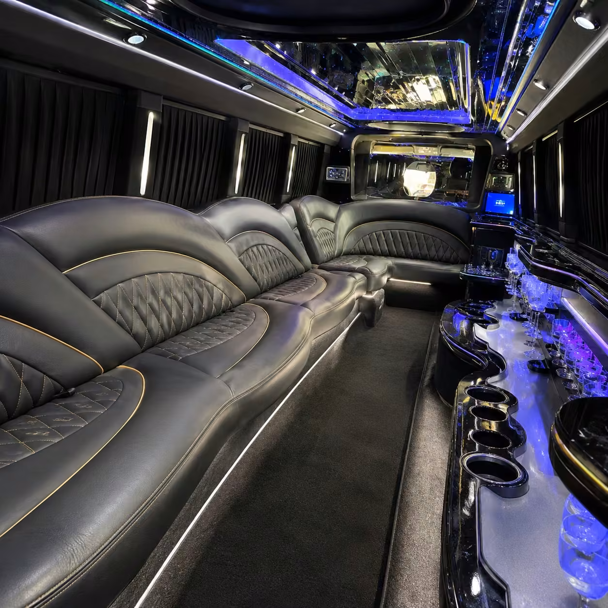 daytona beach limo interior